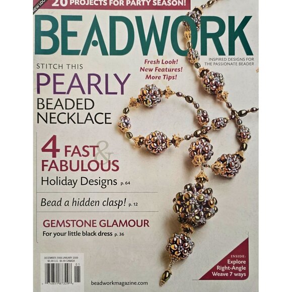 Beadwork Magazine December 2008 January 2009 - Picture 1 of 16